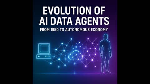 Evolution of AI Data Agents: From 1950 to the Autonomous Economy