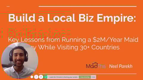 MaidThis Local Biz Domination Course Pt 1: Why RIGHT NOW is the Best Time to Build A Local Biz