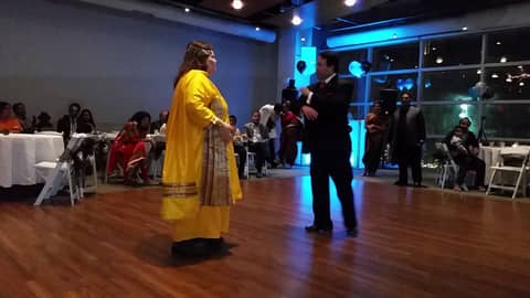 Bollywood -themed party where we walked the Red carpet playing Mumtaz and Rajesh Khanna