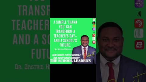 Build a high morale #school #culture