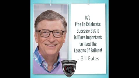 It's Fine To Celebrate Success; But It is More Important to Heed The Lessons Of Failure! It's Fine To Celebrate Success; But It is More Important to Heed The Lessons Of Failure!