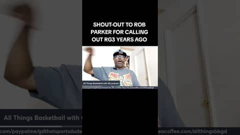 ROB PARKER WAS RIGHR ABOUT RG3!!! #wnba #basketball #robertgriffiniii #angelreese #caitlinclark