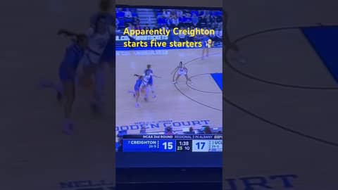 Creighton starts five starters..