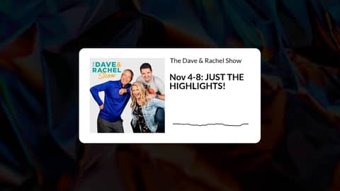 Nov 4-8: JUST THE HIGHLIGHTS!