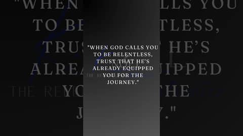 God already prepared you for the journey—keep moving forward! 🙌🔥 #relentlessfaith #walkbyfaith