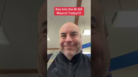 Ran Into the MAGA Mascot Today!! #maga #snowflakes #fdt #superbowl #spanish