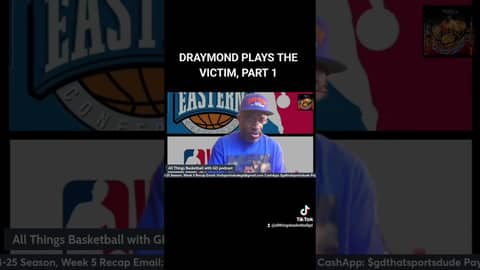 DRAYMOND PLAYS THE VICTIM, PART 1... #nba #basketball #draymondgreen #suspension #podcast