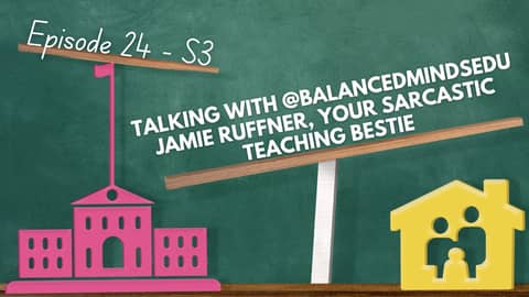 Talking with @Balancedmindsedu Jamie Ruffner, your sarcastic teaching bestie
