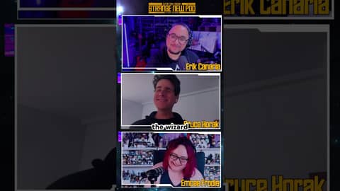 Giggles, Hemmer, and the Wizard. Interview available now with Bruce Horak! #strangenewworlds