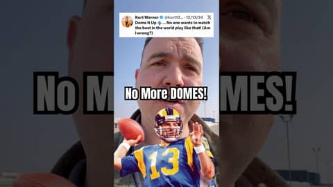 Domes Everywhere? Kurt Warner’s NFL Take Is Bad.