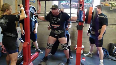 Team Super Training: 6-12-09 Squats with Bell, Shull, McDonald and Westin