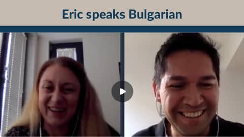 Eric speaks Bulgarian Eric speaks Bulgarian