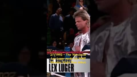 2/1/1993 The Narcissist Lex Luger made his WWF Monday Night Raw debut #wwe #wrestling #prowrestling 2/1/1993 The Narcissist Lex Luger made his WWF Monday Night Raw debut #wwe #wrestling #prowrestling