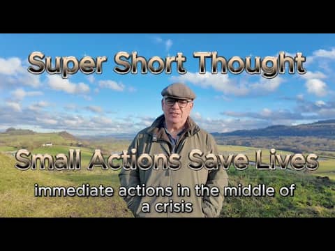 Super Short Thought - Small Actions Save Lives - James 5 v 20