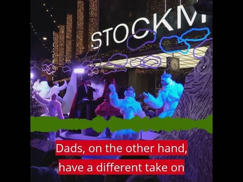 How do you react to seeing Santa?