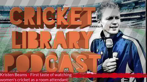 Kristen Beams - First taste of women's cricket as a room attendant Kristen Beams - First taste of women's cricket as a room attendant