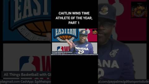 CAITLIN WINS TIME ATHLETE OF THE YEAR, PART 1... #nba #basketball #caitlinclark #indianafever