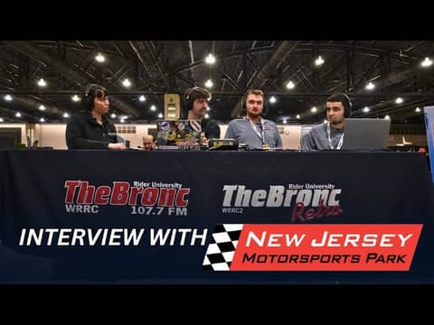 New Jersey Motorsports Park (NJMP) Radio Interview with Rider University's The Bronc 107.7 FM