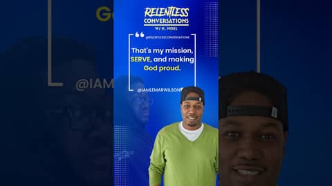 Lemar is a man on a mission! #podcastquotes #berelentless #relentlessfaith