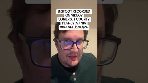 BIGFOOT RECORDED ON VIDEO? / SOMERSET COUNTY, PENNSYLVANIA / 8:43 AM 03/09/26 #bigfoot #pennsylvania