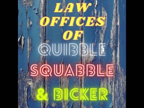 Step Up To The Bar Association First Annual Legal Conference & Awards Banquet! The Quibbly Awards!