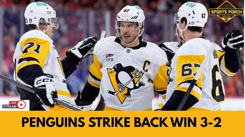 Penguins avoid a sweep win game 4.