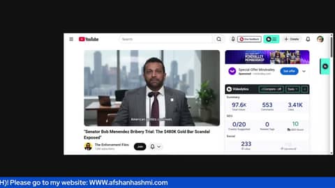 FBI Director :Kash Patel :Senator Bob Menendez Bribery Trial: -By Dr.Afshan Hashmi FBI Director :Kash Patel :Senator Bob Menendez Bribery Trial: -By Dr.Afshan Hashmi