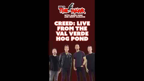 CREED! Live from the Val Verde Hog Pond! #rock #creed #1089thehawk #sketchcomedy #podcast