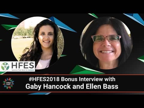 #HFES2018 Bonus Interview With Gaby Hancock And Ellen Bass