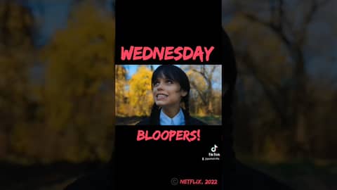 Even #jennaortega makes #bloopers too. #funny