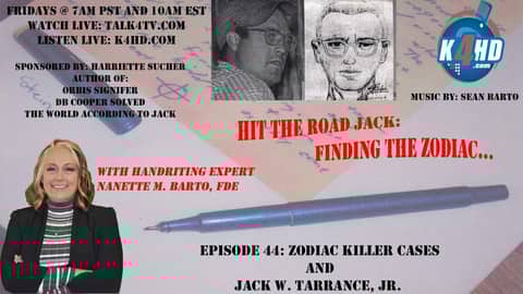 Zodiac Killer Cases and Jack W. Tarrance, Jr.
