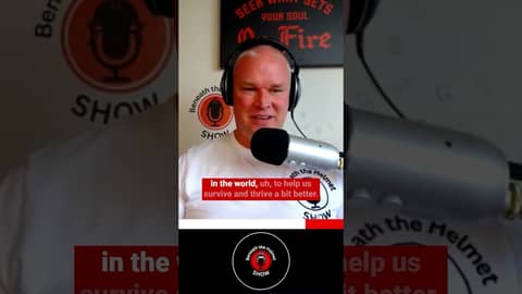 Show host Arjuna George expressing his appreciation to Dr Shields for his work with First Responders