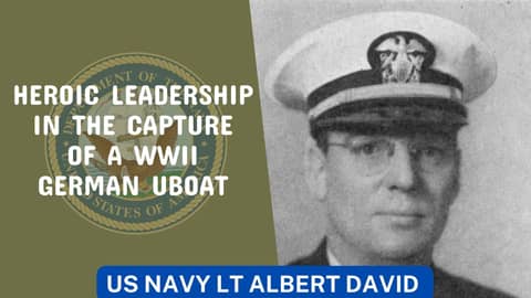 US Navy Lt Albert David: Medal of Honor Recipient and the Capture of U-505 #usa #history #podcast US Navy Lt Albert David: Medal of Honor Recipient and the Capture of U-505 #usa #history #podcast