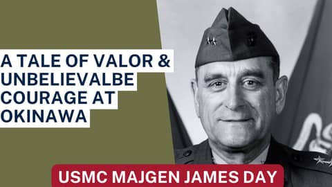 US Marine Corps Major General James Day: Medal of Honor Recipient During WWII #usa #history #marines