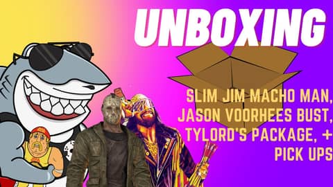 Unboxing + Pick Ups - Slim Jim "Macho Man", Jason Voorhees Bust, Tylord's package and pick ups