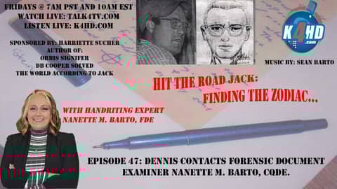 Dennis Contacts Forensic Document Examiner Nanette M. Barto, CQDE