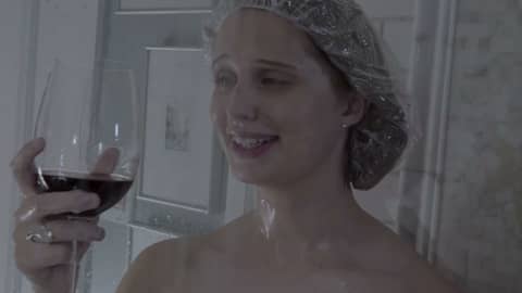 Wine In The Shower?  As long as it is good.
