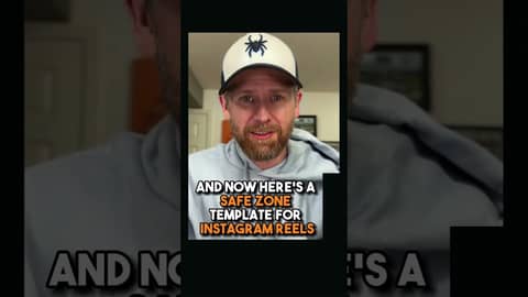 TikTok and Instagram Reels Safe Zones Overlay Template