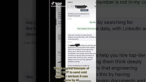 Someone tried to scam me