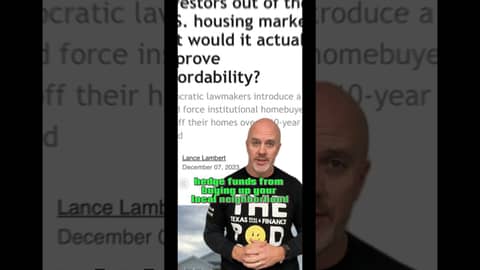 Congress vs Hedge Funds: Will This Bill Change Housing? 🏘️🚫 #RealEstateUpdate #texasrealestate