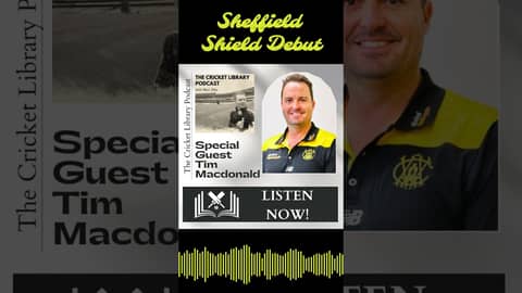 Tim MacDonald: Sheffield Shield Debut