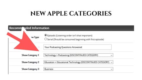 Updating Podcast Categories in Libsyn and Blubrry