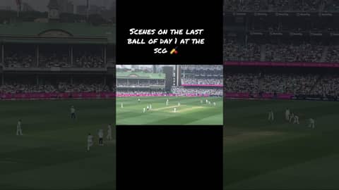 Incredible scenes as Bumrah dismisses Khawaja on the last ball of the day at the SCG 🏏