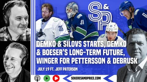 Jeff Paterson on Silovs, notion of moving or signing Demko, Boeser's future with #Canucks, top-six