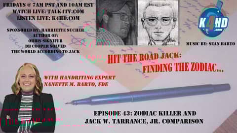 Zodiac Killer and Jack W. Tarrance, Jr. Compared