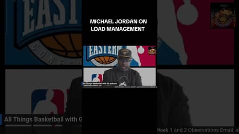 MJ ON LOAD MANAGEMENT... #nba #basketball #michaeljordan #loadmanagement #podcast