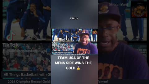 TEAM USA FOR THE MEN WINS GOLD... #basketball #olympics #teamusa #stevekerr #jaysontatum #podcast