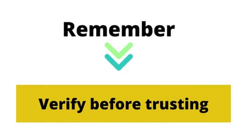 Verify before trusting