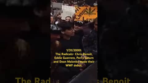 1/31/2000 The Radicalz Chris Benoit, Eddie Guerrero, Perry Saturn, Dean Malenko debuted in WWF #wwe 1/31/2000 The Radicalz Chris Benoit, Eddie Guerrero, Perry Saturn, Dean Malenko debuted in WWF #wwe