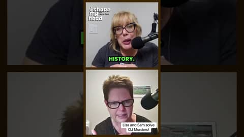 Sam and Lisa could solve the OJ case just as good! #midlifewoman #podcast #bestfriend